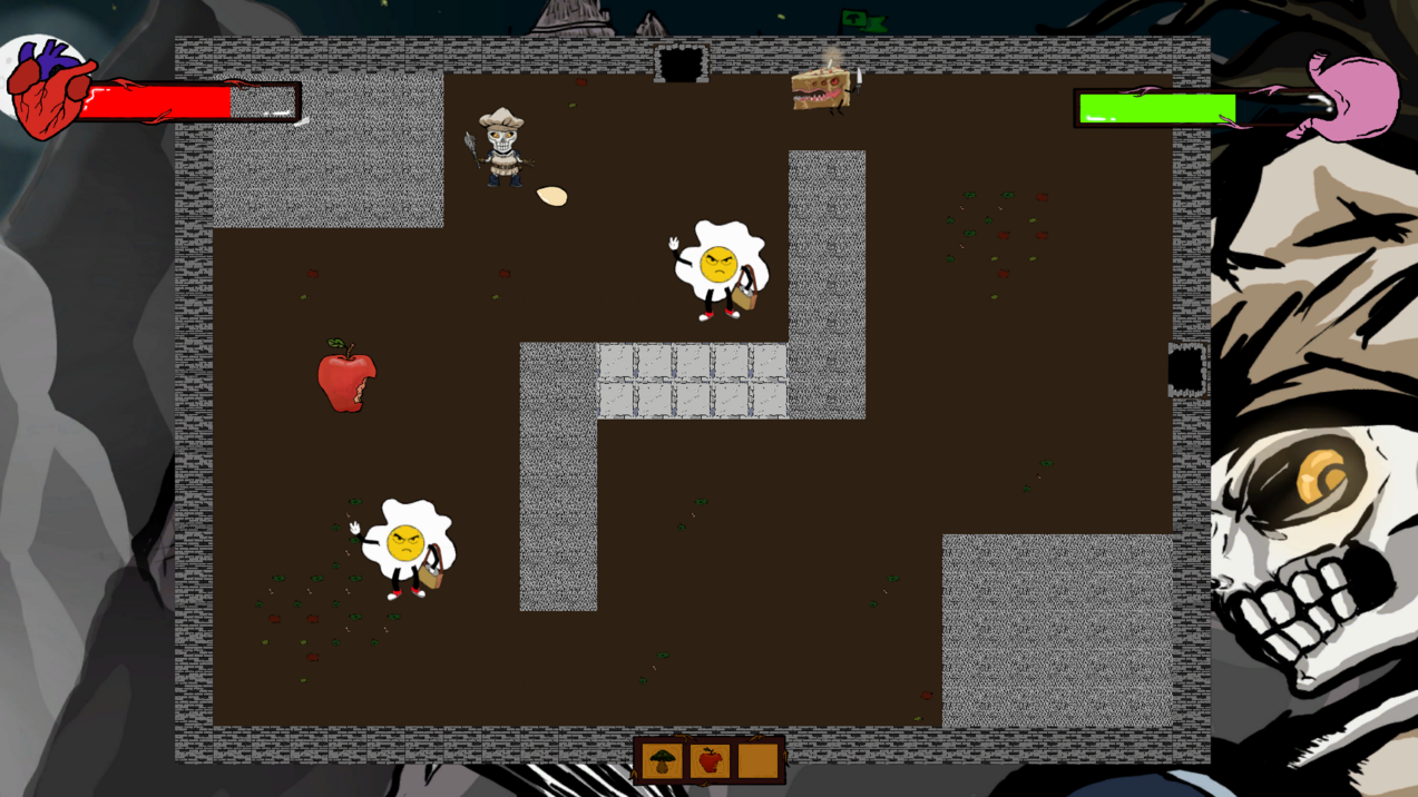 Screenshot des Spiels "Dungeon Munchster"