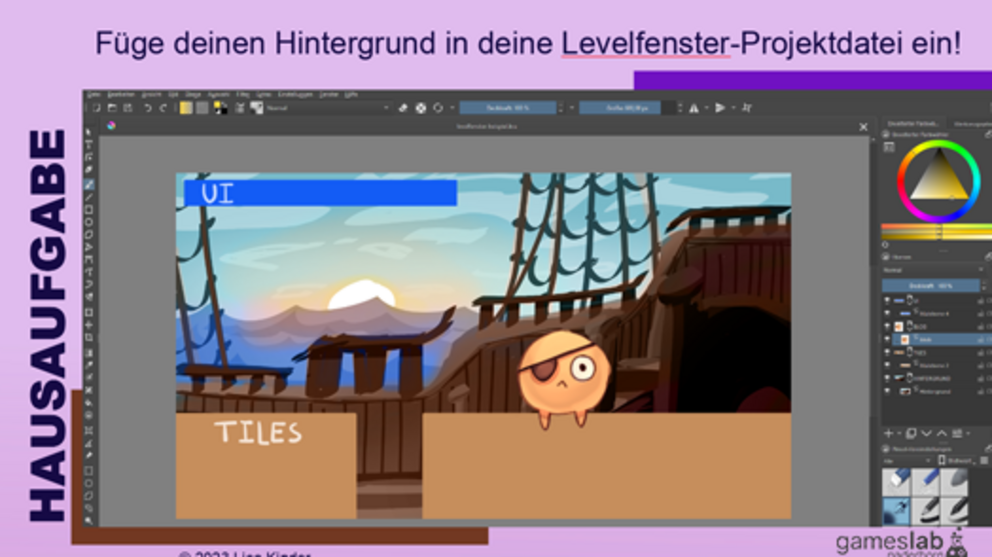 Ausschnitt aus dem 2D Department Workshop des Wintersemesters 2023-24