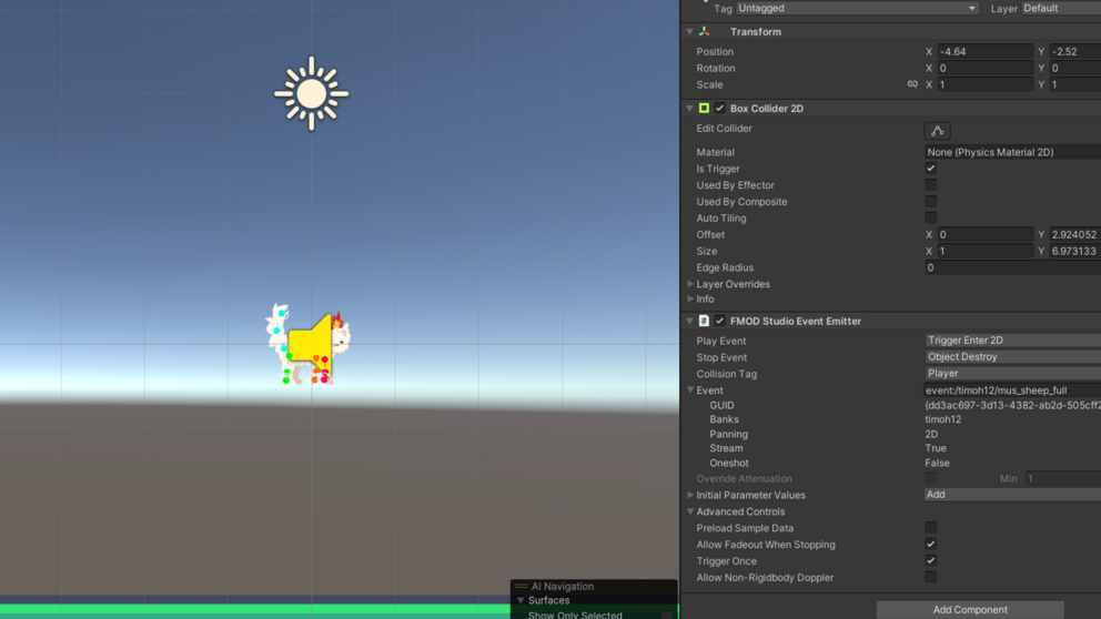 Implementierung von Audio in Unity
